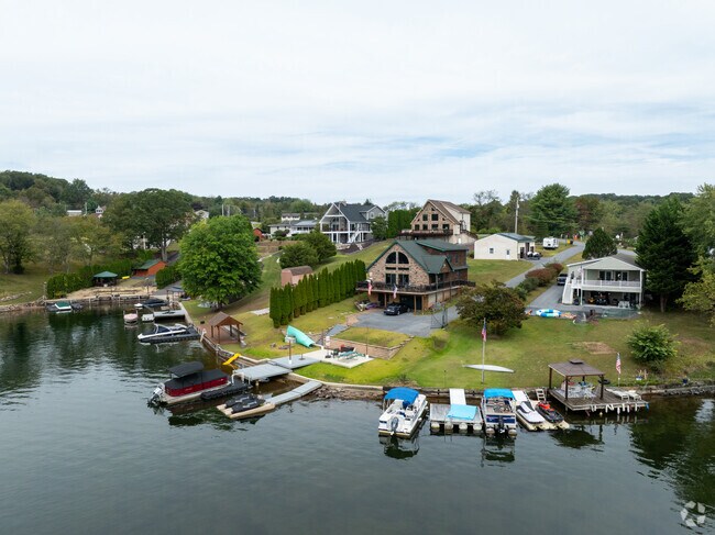 Many homes in South Manheim enjoy private docks and easy access to the water, making boating and fishing a daily convenience.