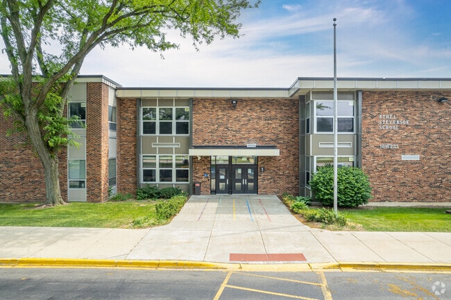 Stevenson serves students in Early Childhood through second grade in York Center.