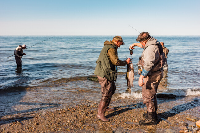 Fishing is a popular activity in Avonia, you are usually allowed to bring up to three fish home.