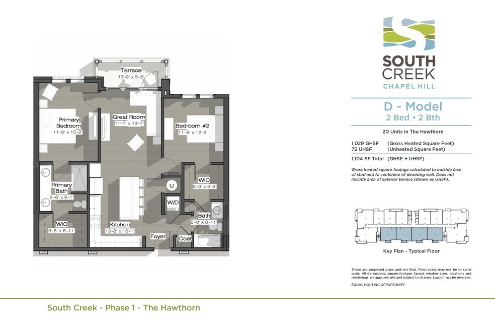 South Creek, D Model - The Hawthorn Plan unit 37930235, Chapel Hill, NC 27517 - photo 1