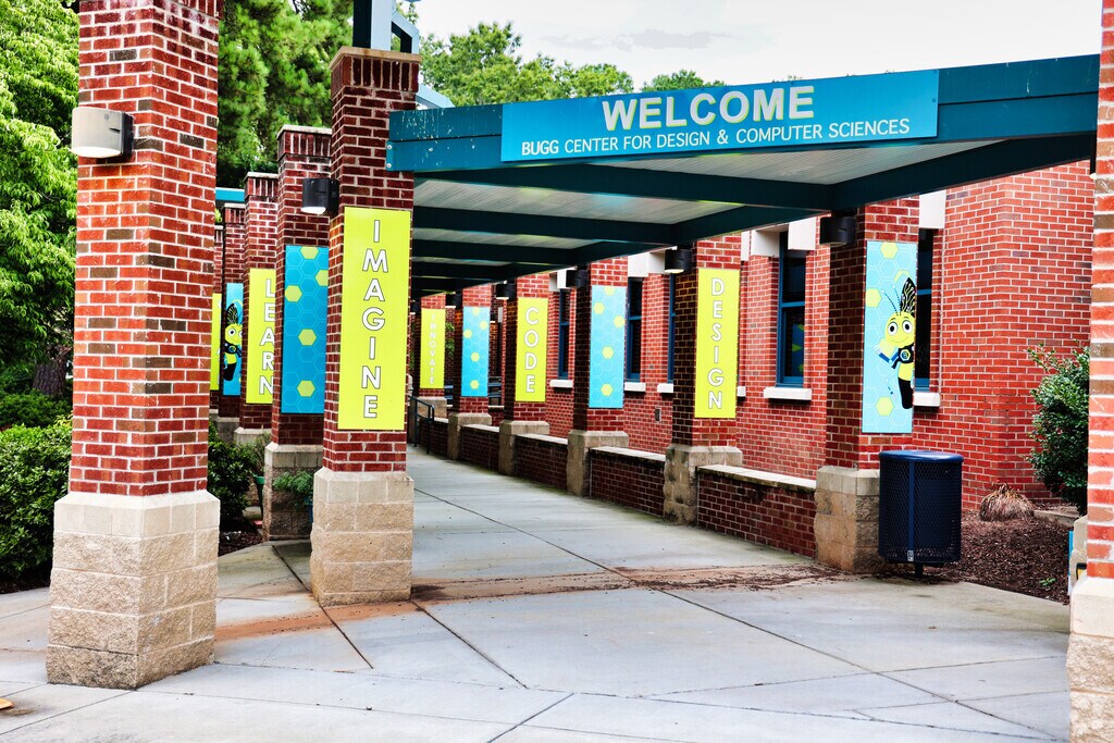 Bugg Elementary School's magnet program emphasizes design and computer sciences,