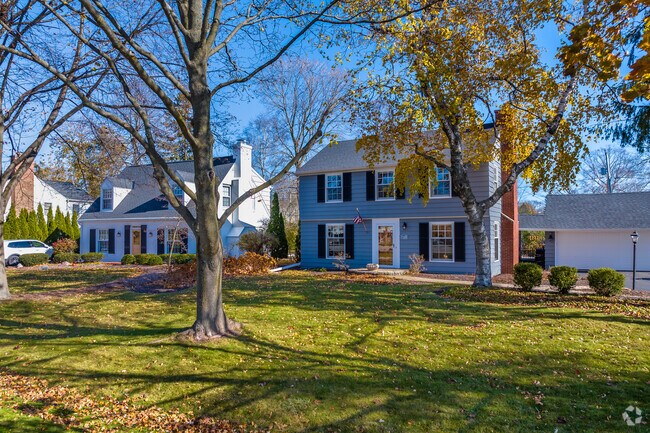 Wooded lots are a distinctive feature of Fox Point homes.