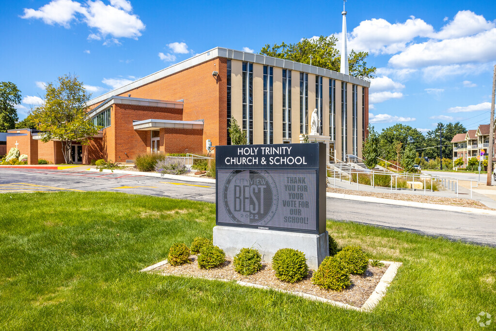 Holy Trinity Catholic School sign