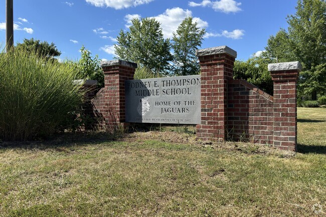 Rodney E. Thompson Middle School serves the community of Stafford.