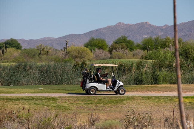 Play a round of golf with friends at Crooked Tree Golf Course.