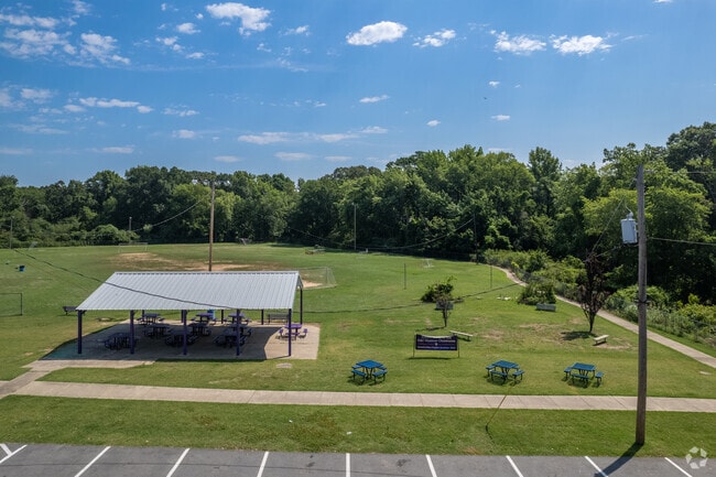 North Little Rock Elementary features a large field for a variety of sports.