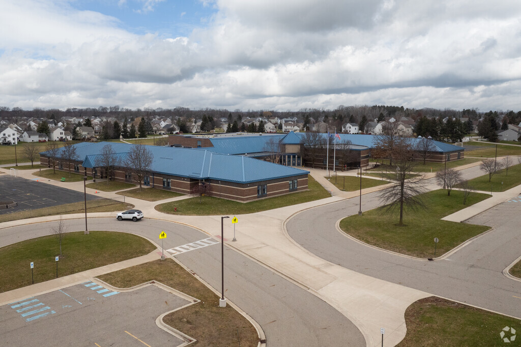 Endeavor Elementary School, Aerial.