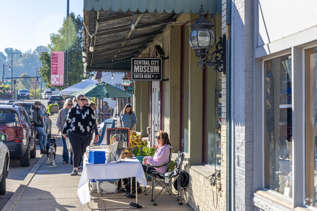 The Central City Shop Crawl is along the historic 14th Street stretch of Old Central City.