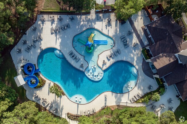 Valley Ranch Park features a resort-style pool with slides and a water play area.