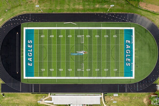 Veritas Christian Academy has a large athletic complex.