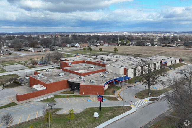 Salk Elementary School is located just West of Memorial near 51st Street.
