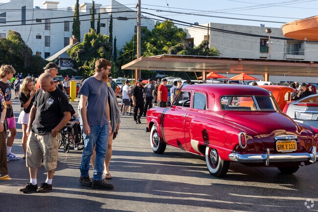 Car lovers can bring their cars by for a show in the Media District neighborhood.