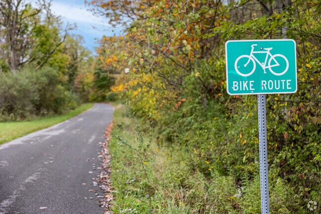 Ride the bike trail at Melvina Gustkey Memorial Park in Conemaugh Township.