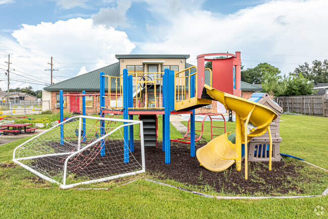 Students enjoy the playground at Greater New Orleans Christian Academy.