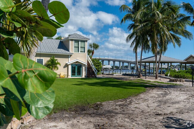 Newly completed American contemporary home overlooking Ocean Blvd bridge.