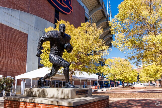 The Jordan-Hare stadium near Shelton Park is home to Bo Jackson, a famous football star.