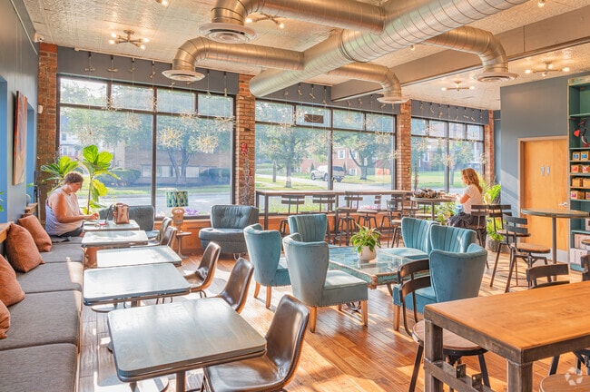 Locals of Old Brooklyn can enjoy a fresh brewed coffee from Metropolitan Coffee.