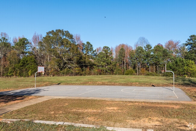 Burney-Harris-Lyons Middle School students can enjoy outdoor games like basketball.