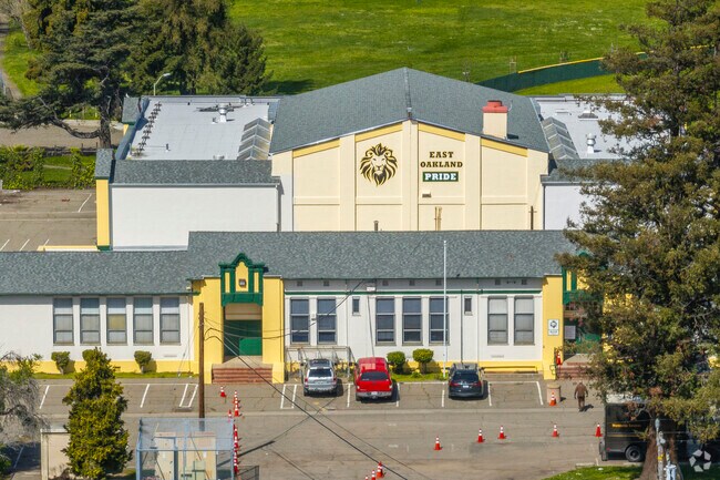 East Oakland Pride Elementary School serves the Webster neighborhood students.