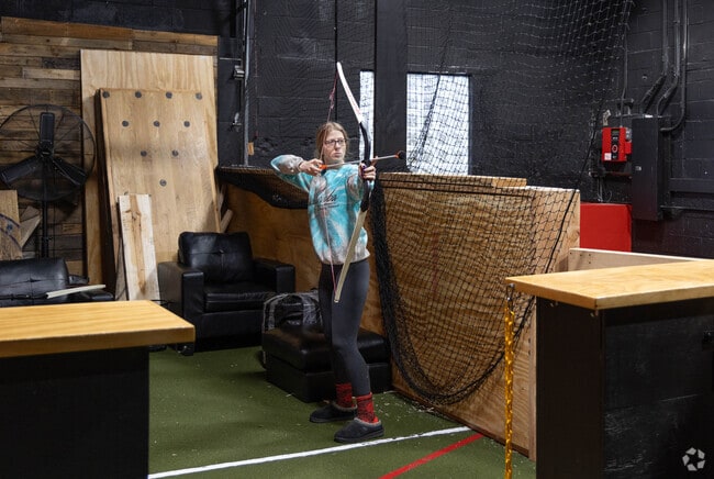 Axe Kicking Entertainment in Mineola offers so much more than just axe throwing.