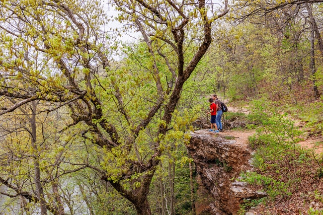 Joplin residents enjoy the views from the Bluff Trail in Wildcat Park.