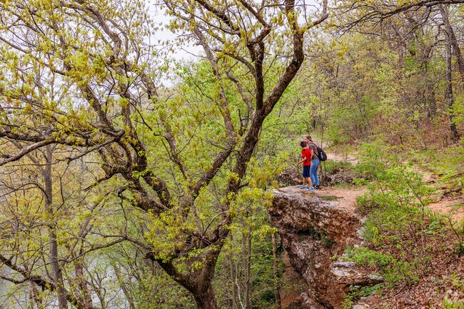Joplin residents enjoy the views from the Bluff Trail in Wildcat Park.