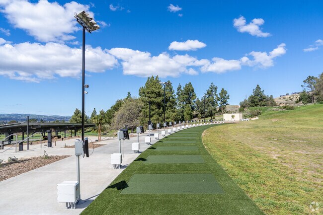 The newly renovated driving range at Boundary Oaks offers an upgraded experience for golfers.