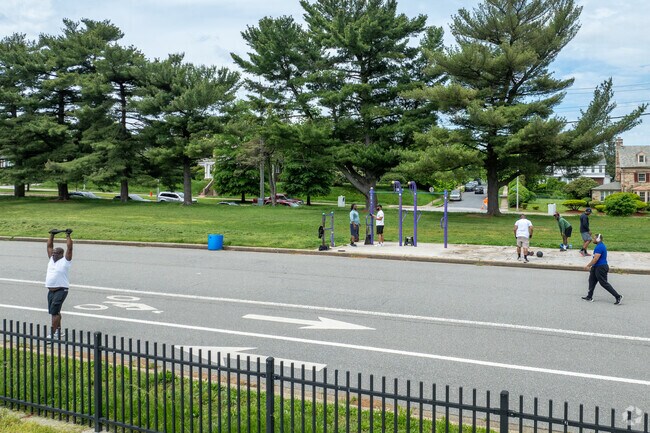 Lake Montebello is a popular spot for Wilson Heights residents to work out with their crew.