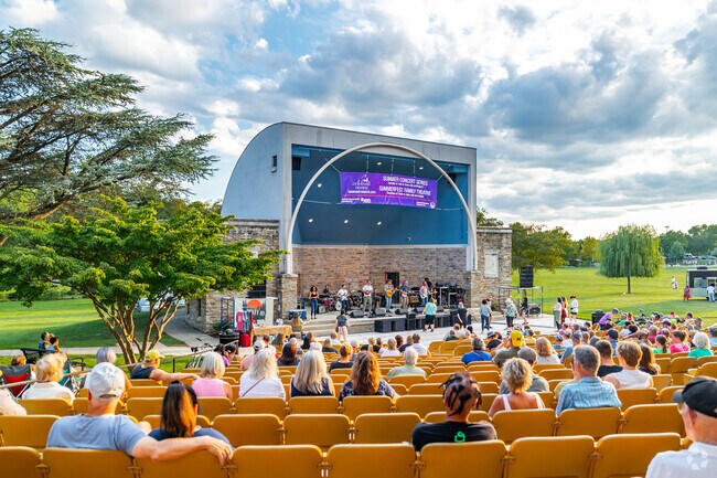 The Baker Park Bandshell is the perfect location for Frederick Summer Concert Series.