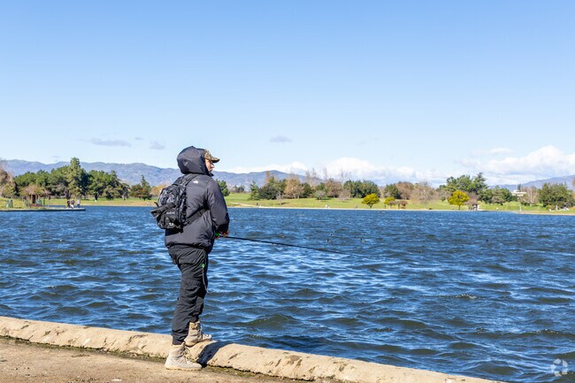 Bring your fishing gear and you might can a fish in Lake Balboa.