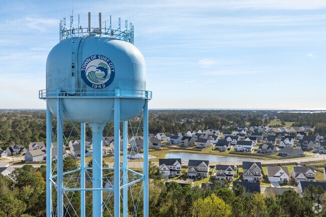 Mainland homes in Surf City are just a short drive away from Surf City beaches.