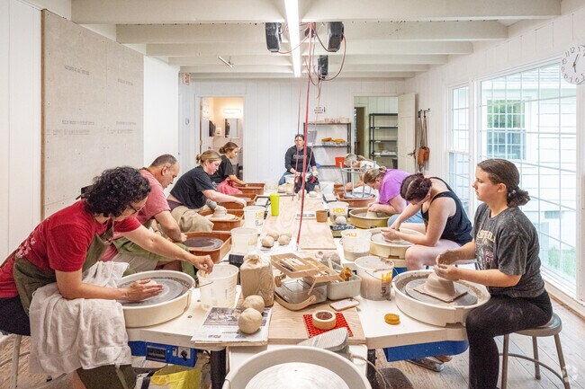 Ceramics wheel classes are held on Fridays at the Art Center West in Wexford.