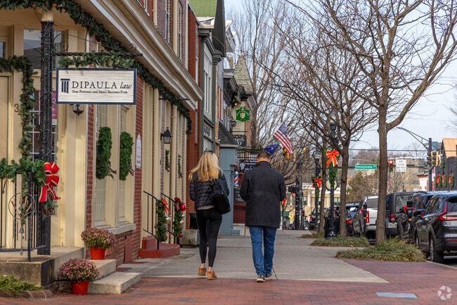 Residents can enjoy strolling the quaint streets of historic Bel Air.