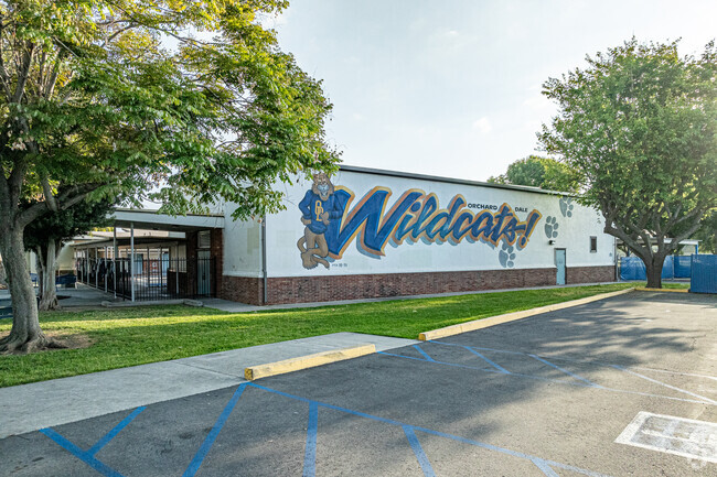 A mural at Orchard Dale Elementary School in Whittier.