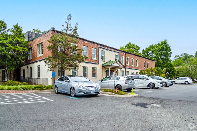 The St. Anthony Academy in Fairfax has ample parking available for the staff and parents.