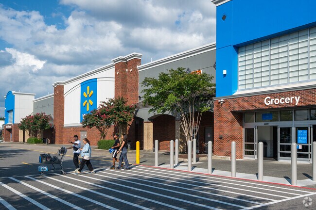 Groceries and other everyday essentials can be found at Walmart in Eastern Durham.