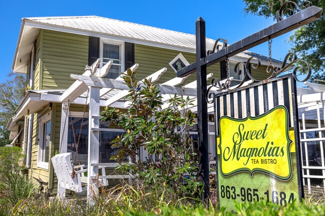 Sweet Magnolias Tea House offers superb tea & sweets in a historic 1908 home.