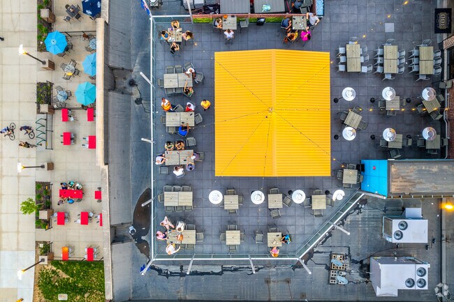 Rooftop bars abound in downtown Des Moines.