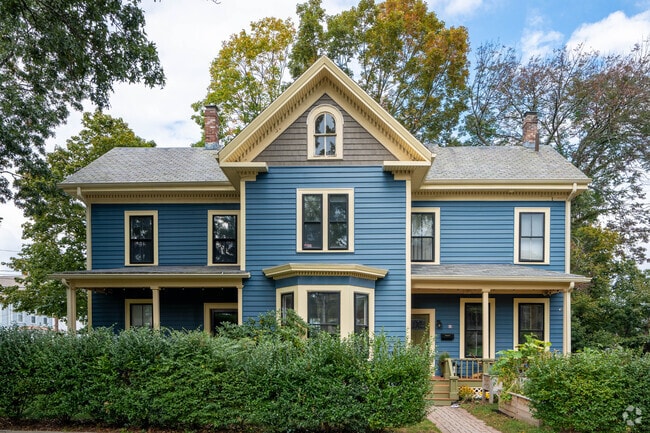 Second Empire homes add architectural variety to Hyde Park.