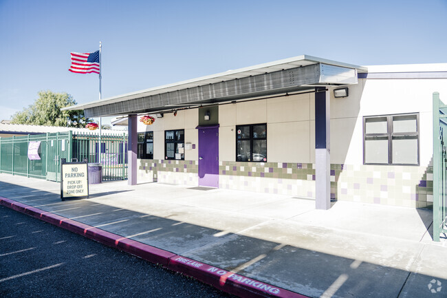 The front building of Voices College-Bound Language Academy in San Jose, California.
