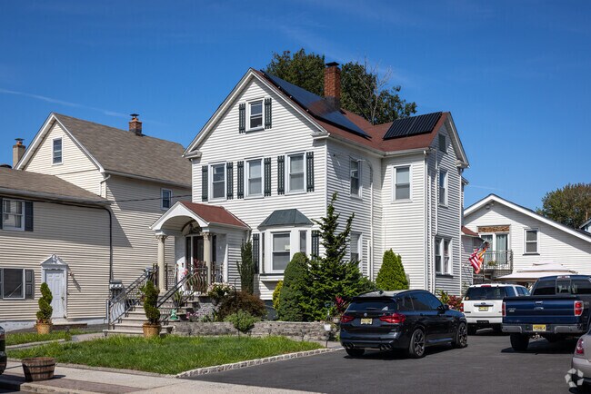 Home sizes vary from lot to lot across Little Ferry, NJ as shown with this large colonial home.