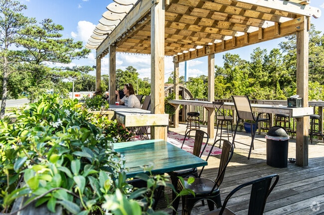 Just outside Colington Harbour, Higher Grounds offers delightful coffee and ice cream treats with a great view.