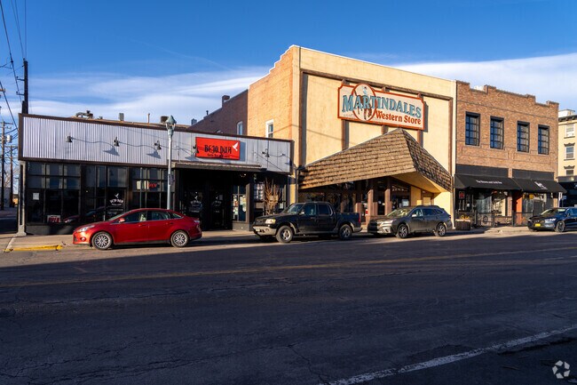 Downtown Laramie offers antique shops, boutiques, and sporting goods in a walkable setting.