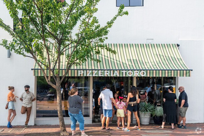 American Tobacco is home to Pizzeria Toro and an array of restaurants.