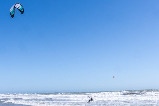 You can find kite surfers almost daily at Silver Strand State Beach.