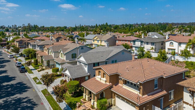 Sunny Hills stretches across the hills with a wide variety of homes.