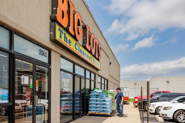 Shopping and dining options abound just across from the Tom Watkin's neighborhood.