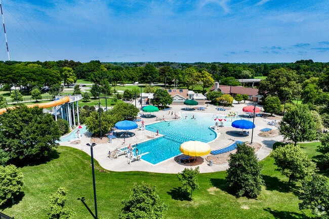 Residents have fun in the sun at David F. Schulz Aquatic Center in Lincoln Park.