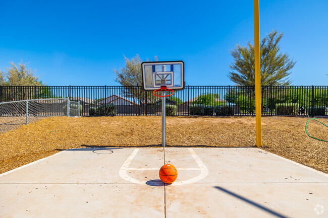 Little ballers bring the heat at the Sunrise Preschool mini basketball court in Maricopa.