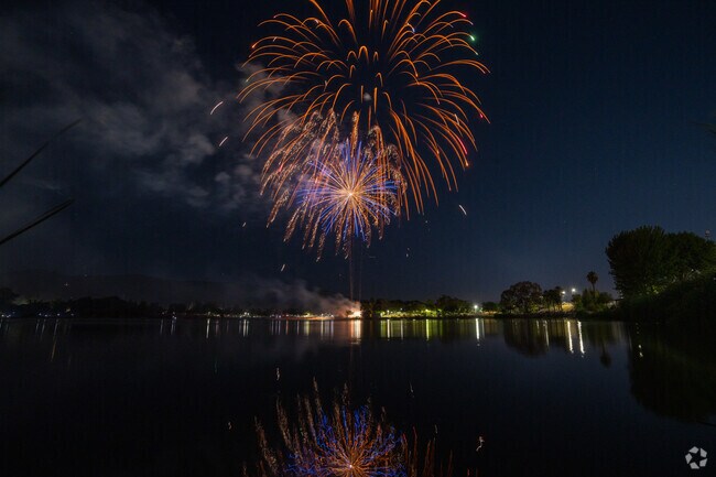 Residents of Almaden Meadows enjoy spectacular Fourth of July fireworks at nearby Almaden Lake Park.
